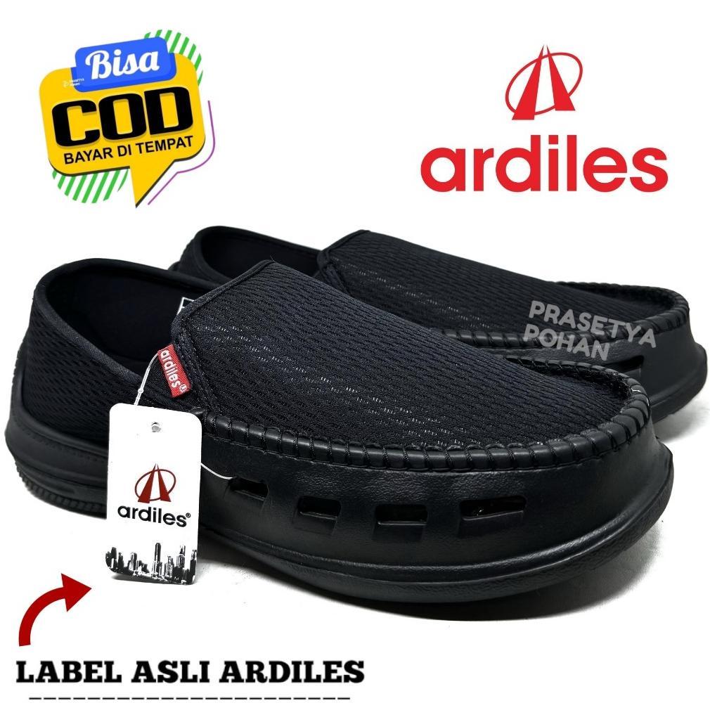 Limited Sepatu Ardiles Slip On Pria Hitam Original Ardiles - Sepatu Ardiles Pria