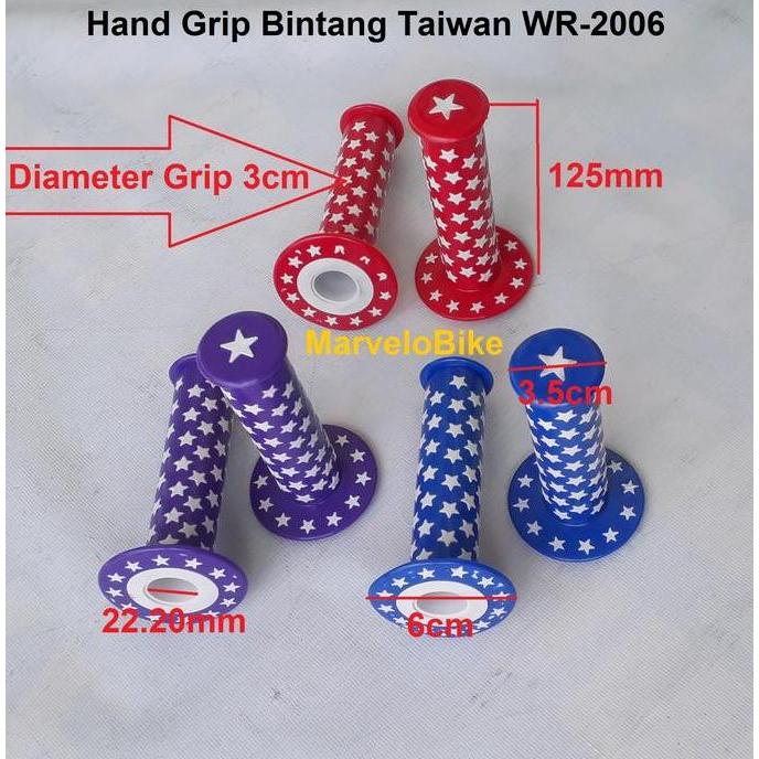 Hand Grip Bintang Taiwan WR-2006 Sarung Stang Sepeda BMX Fixie Taiwan