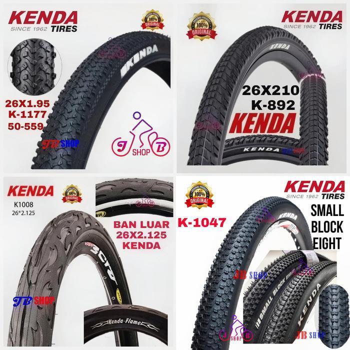 BAN LUAR SEPEDA 26 X 195 1.95 2.10 210 2.125 2125 KENDA ORIGINAL 26X1.95 26X195 26X2.10 26X210 26X2.