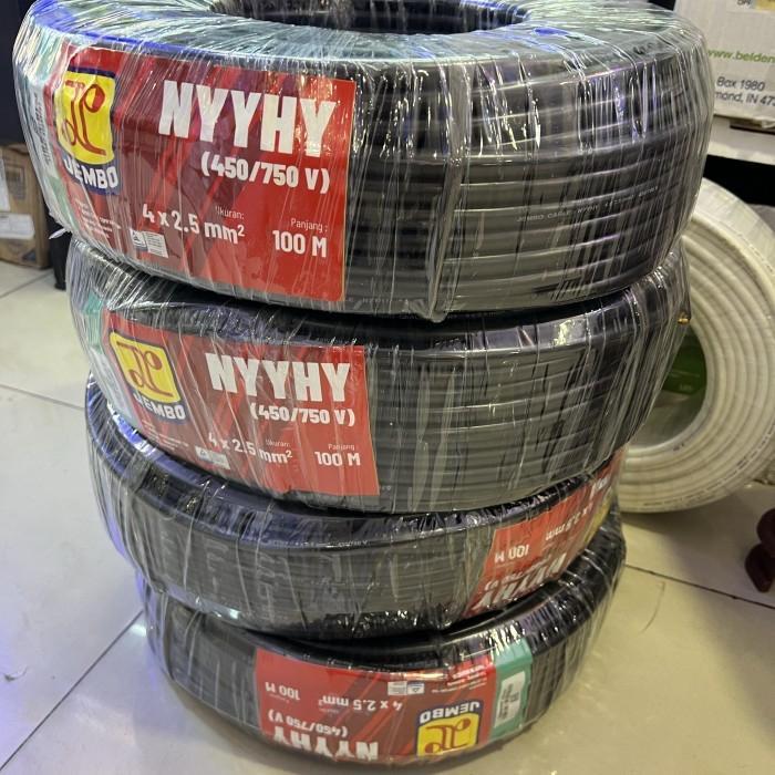 Kabel Jembo Nyyhy 4x2.5 mm 50m Serabut Hitam / Jembo Nyyhy 4x2,5 mm