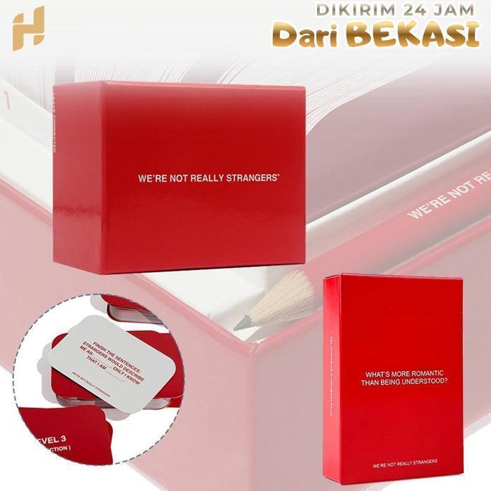 We 'Re Not Really Strangers Ice Breaker Card Kartu Permainan Obrolan Kita Deeper Talk