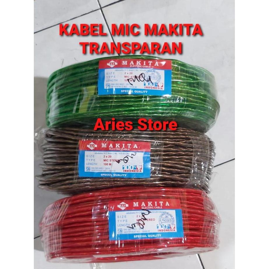 KABEL MIC MAKITA STEREO TRANSPARAN 1 ROLL