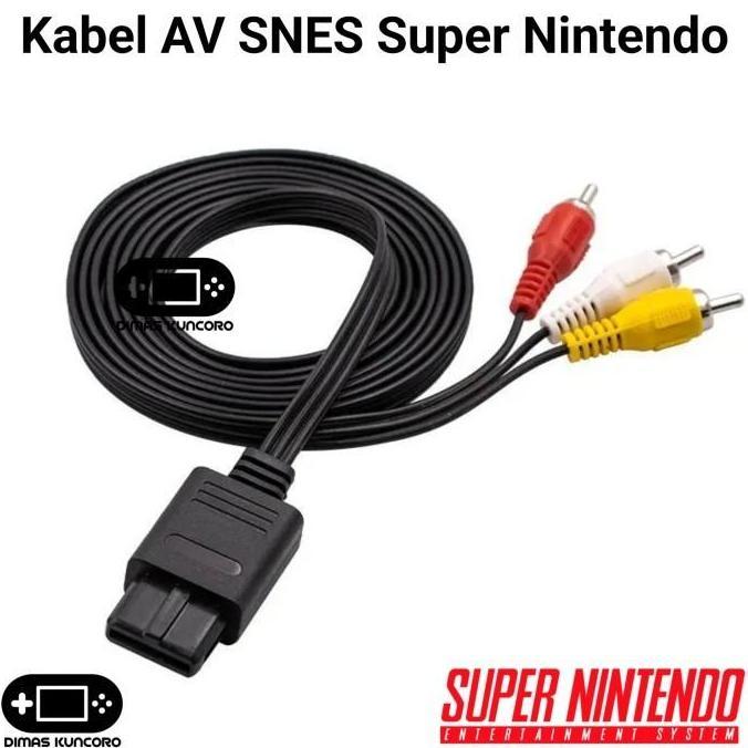 Kabel AV SNES Super Nintendo cable tv rca nintendo snes super nintendo 64 n64 gamecube game cube