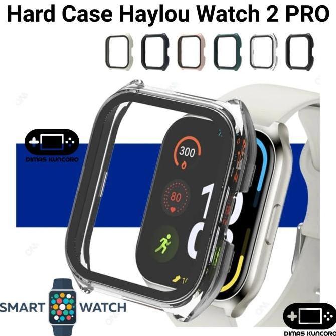 Hard Case Haylou Watch 2 PRO cover protector tempered glass mika haylou watch 2 LS02 pro