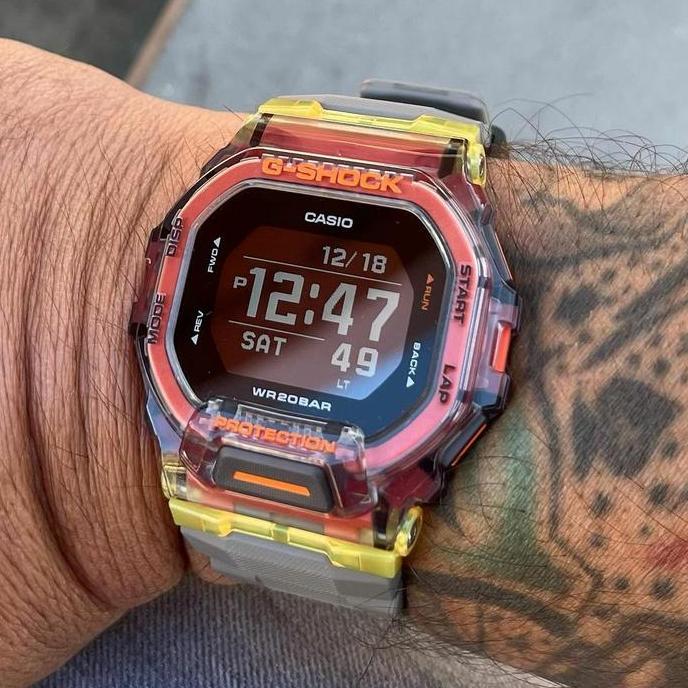 Clock- Casio G-Shock Gbd-200Sm-1A5Dr / Gshock Gbd200Sm-1A5 & Garansi