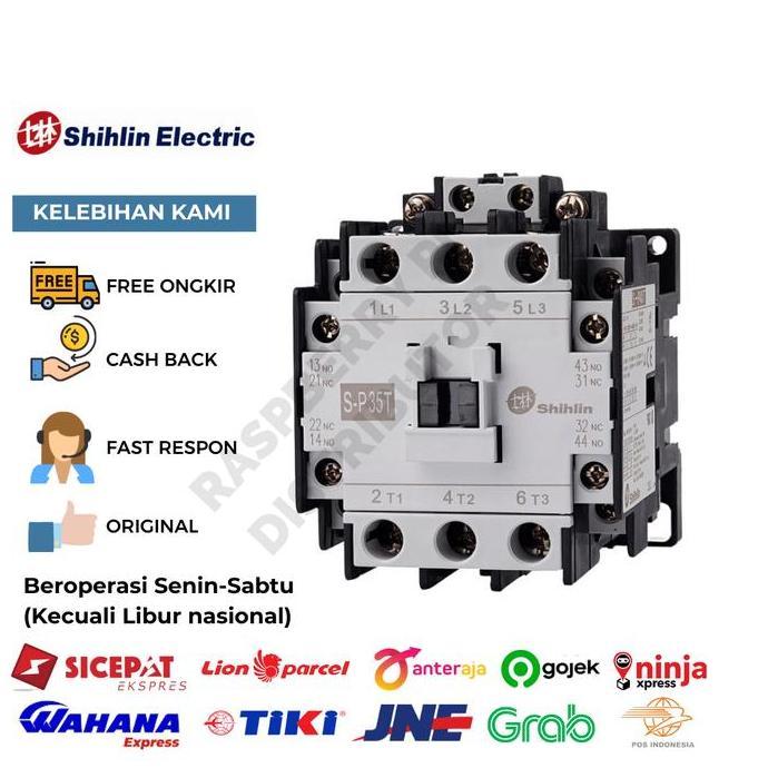 SHIHLIN KONTAKTOR / CONTACTOR S-P35T 3 PHASE 50 AMPERE 50A SGA3