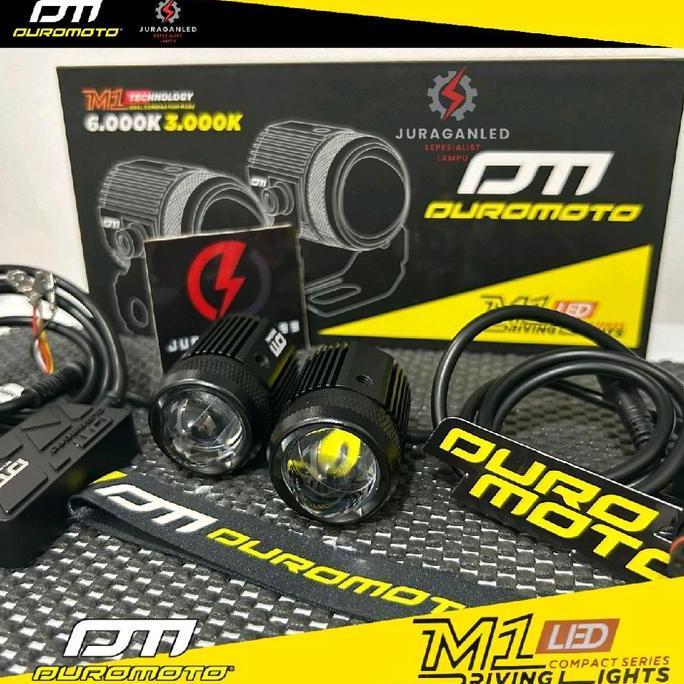 DuroMoto M1 / Led Mini Proyektor Laser / Lampu Motor Mobil