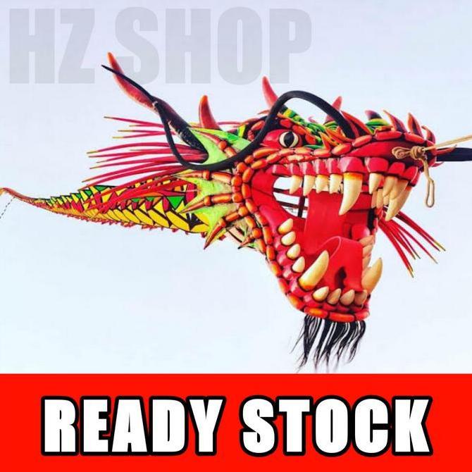 layangan naga fullset DM22cm TINGGAL TERBANG,kepala badan naga (25pcs) DIRONCE???