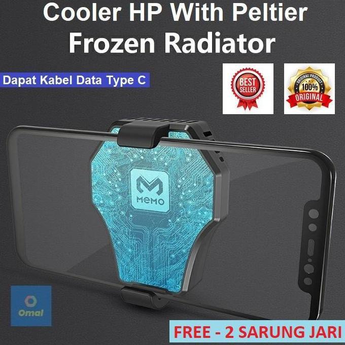 Comp- Memo Dl-01 Fan Cooler Cooling Radiator Pendingin Dl 01 Peltier Handphone Kipas