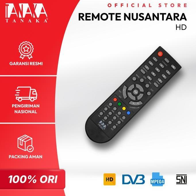 TANAKA Remote Nusantara HD Universal Remote Khusus Set Top Box Receiver TV Digital T2