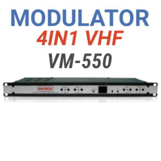 MODULATOR 4IN1 VHF VM 550 MATRIX MATV ALAT KABEL TV ORIGINAL DAN TERPERCAYA