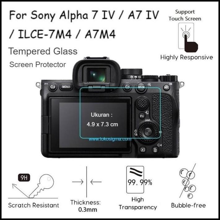 Tempered Glass Protector Screen Guard LCD SONY A7IV A7 IV 74 ILCE-7M4 A6700 A7C2 A7CR ZV-E10II ZV-E1