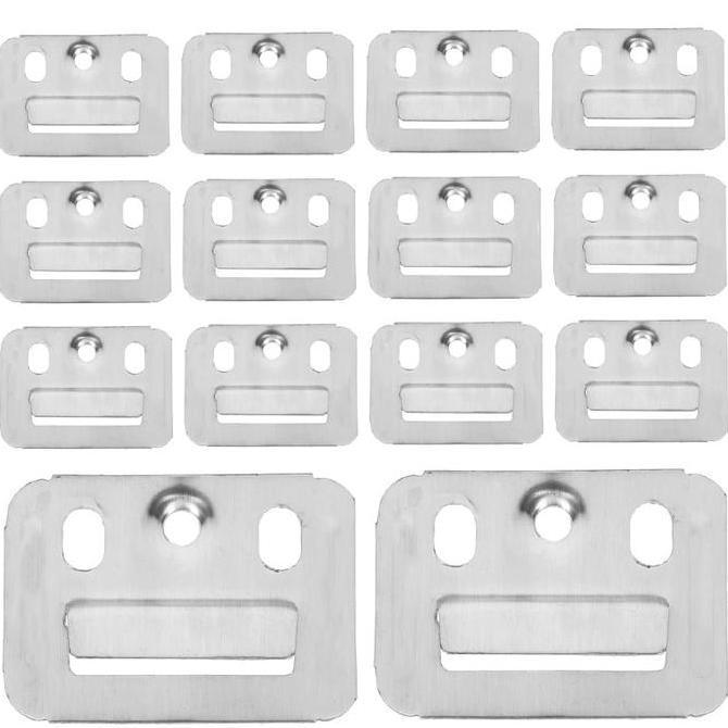 HATSUD 100pc/Bag Clip Wallboard Bracket Wpc Wall Panel Wallpanel Wpc Klip Wpc Wall Panel Clip Penjep