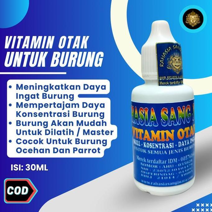 Dufawashop1 - Vitamin Otak Burung Meningkatkan Daya Ingat Burung Lebih Maksimal & Mempermudah Burung