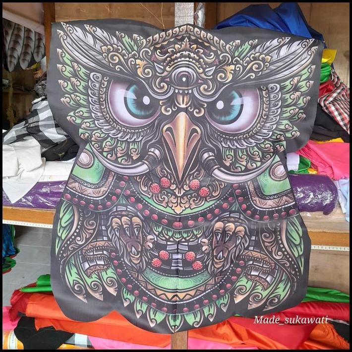 Layangan Celepuk Printing Caling gading burung knockdown layang