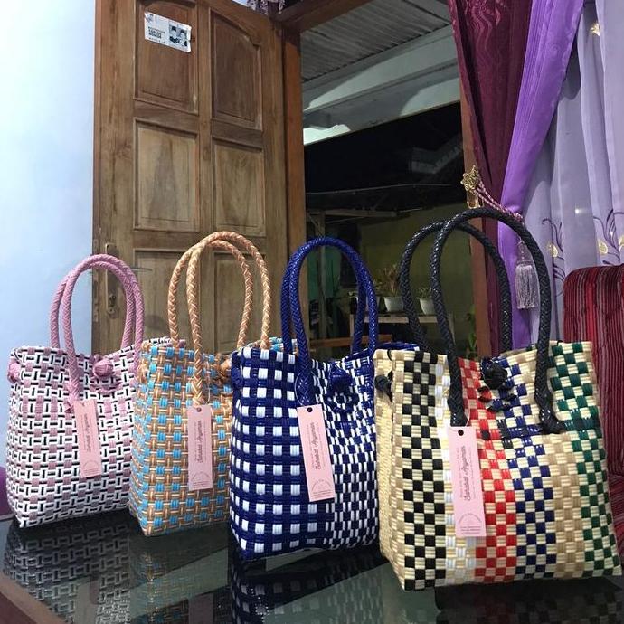 Shebag- Tas Jali Kapasitas Gula / Beras 3Kg // Tas Anyaman Jali // Tas Buwuh