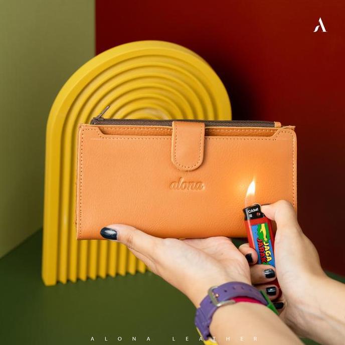 Shebag- Dompet Kulit Nita Panjang Lipat Kartu Uang Branded Evelyn
