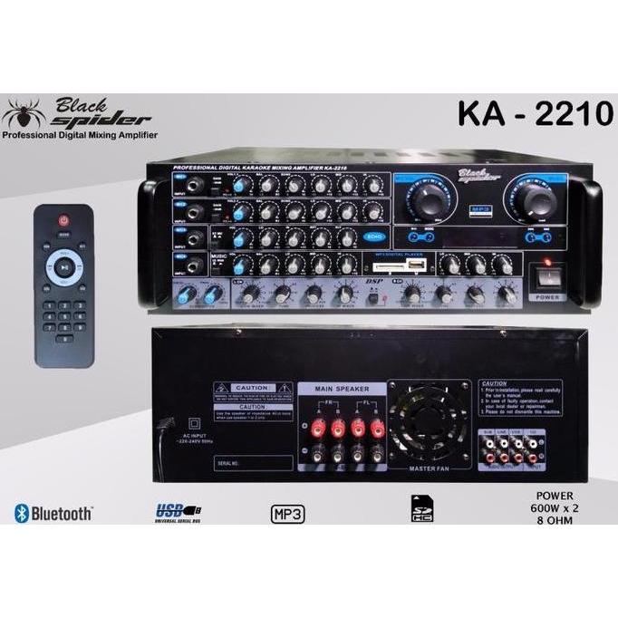 Amplifier Black Spider KA 2210 / KA-2210 BLUETOOTH USB Orinal