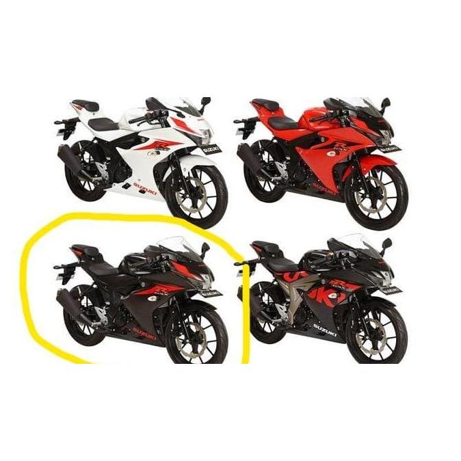 Stiker Bodi & Lis Body & Striping Gsx 150 R Hitam Doff
