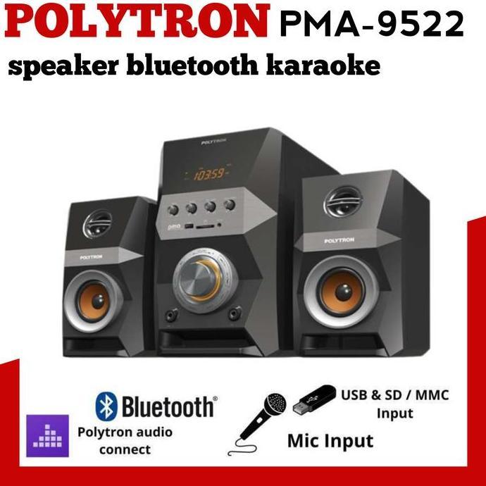 Speaker bluetooth POLYTRON PMA 9522 speaker aktif Polytron/karaoke