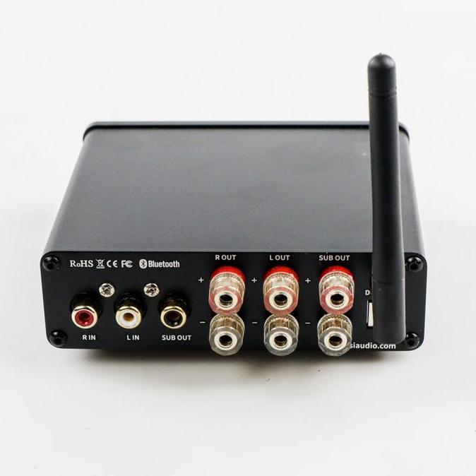 Audio Bluetooth 5.0 Amplifier 2.1 Bass Treble Control Hitam BT30D Fosi Audio