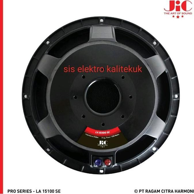 JIC Speaker 15 Inch LA 15100SE Subwoofer Aluminium Coil 1200 tt Bass Bass Bass