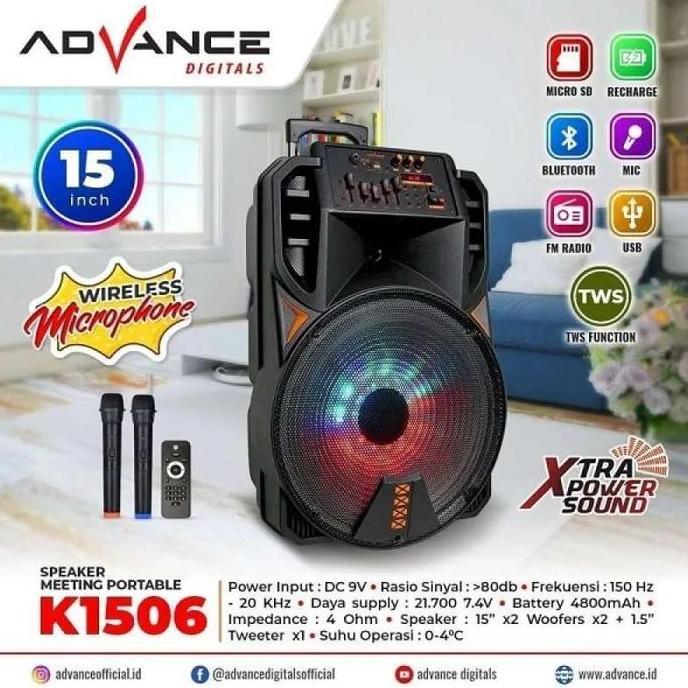 SPEAKER BLUETOOTH K1506 / K-1506 SPEAKER MEETING JUMBO