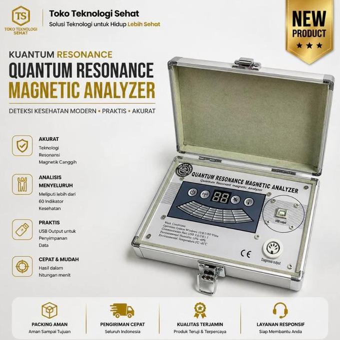Quantum resonance analyzer QRMA mini SILVER bahasa indonesia MURAH | Kuantum Stick Handgrip | Garans