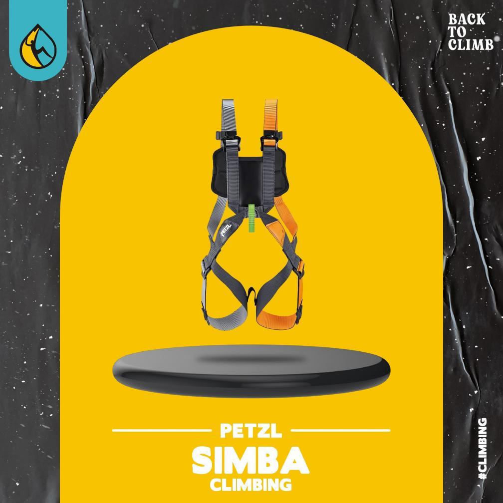 PETZL SIMBA Original Safety Harness Anak Kids Climbing Outbound Full Body Adjustable