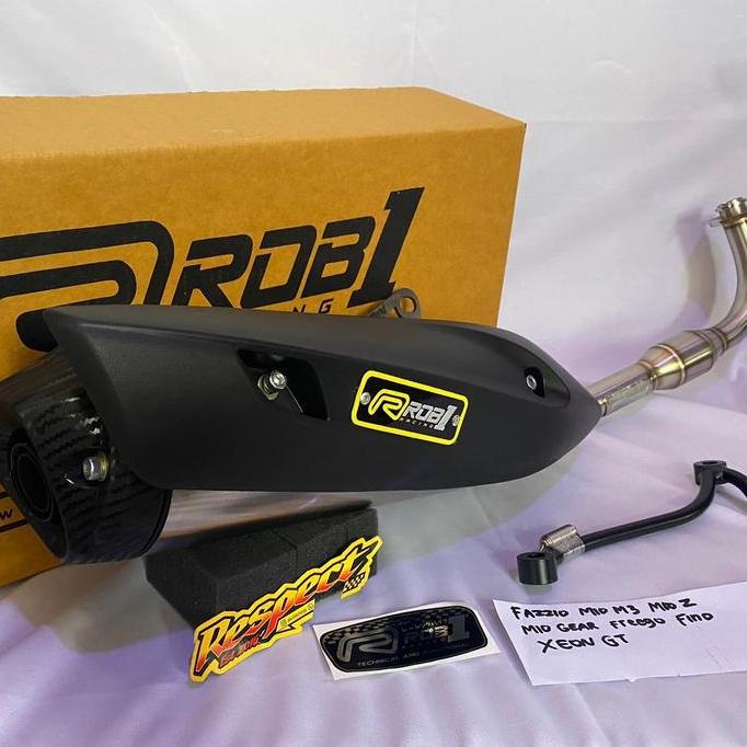 Knalpot Rob1 Fazzio / mio Gear / Mio m3 / Fino / Freego / Xeon Gt Motor Mesin