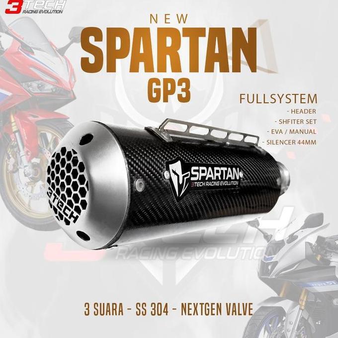 Knalpot 3 Suara 3Tech Spartan GP3 Full System