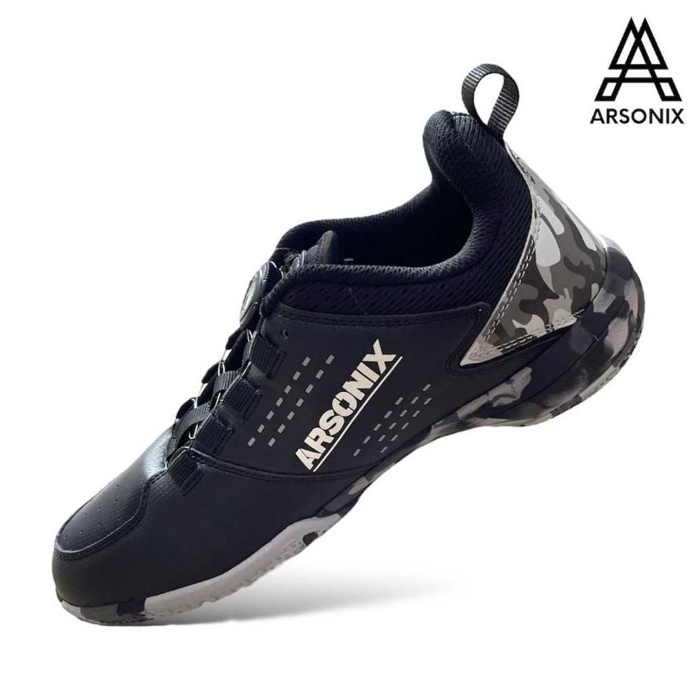 BIG SALE SEPATU BADMINTON ARSONIX CAMO ORIGINAL ( FREE TALI SEPATU )