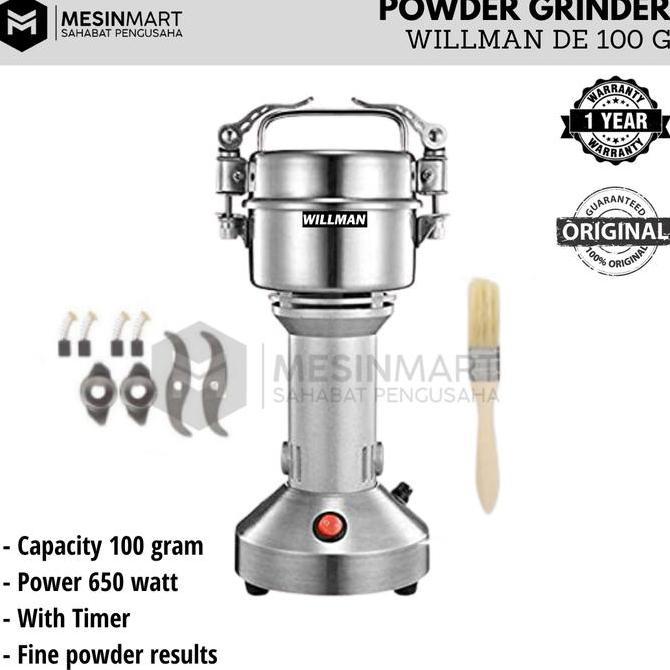 (Best) Mesin Giling Bumbu Rempah/ Penepung/ Spice Herb Grinder/Coffee Grinder Miller DE100G
