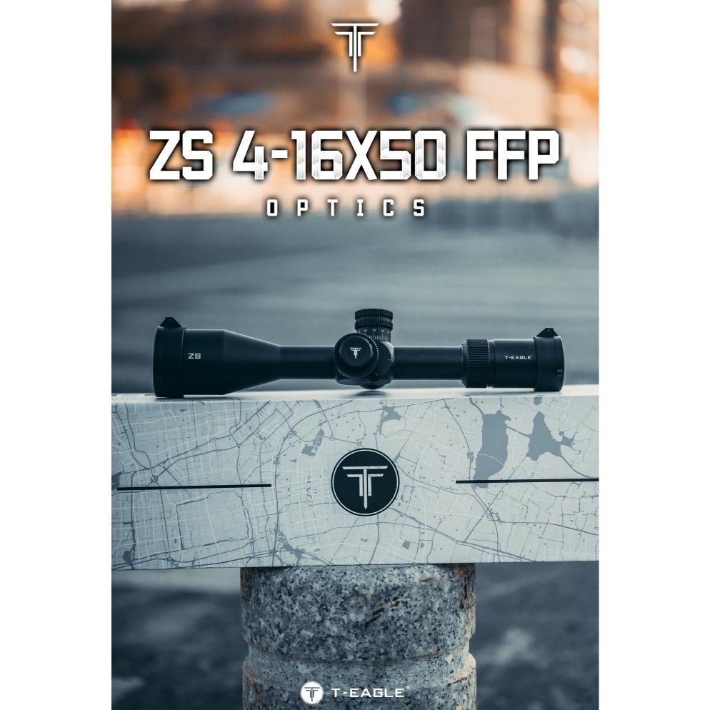 (READY STOCK) TELESKOP T-EAGLE ZS 4-16x50 IR FFP MRAD ZERO STOP