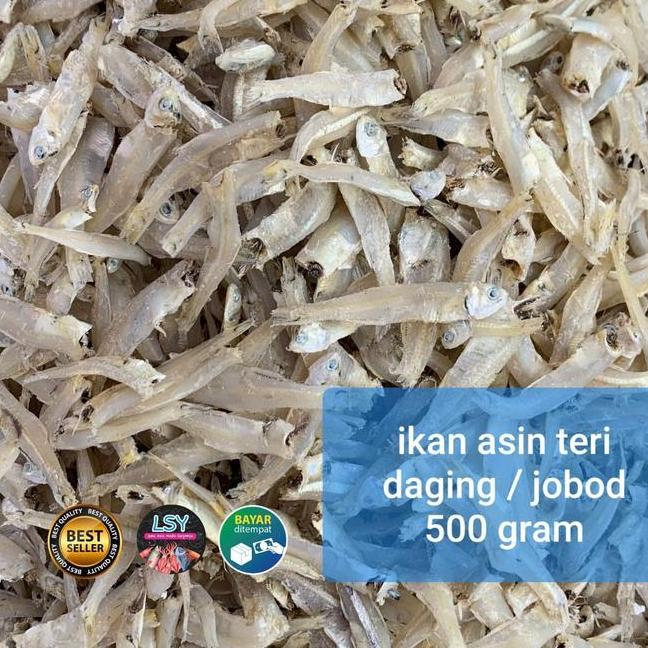 Ikan Asin Teri Daging Teri Jobod Gram