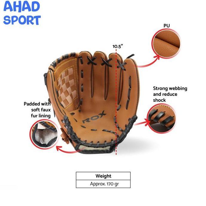 Sarung Tangan Glove Softball Baseball ROX