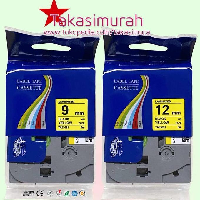 Tape Label Pita Compatible Printer Brother P Touch TZe-221 231 621 631 PT-E550W E300 PT-E800T PT-E85