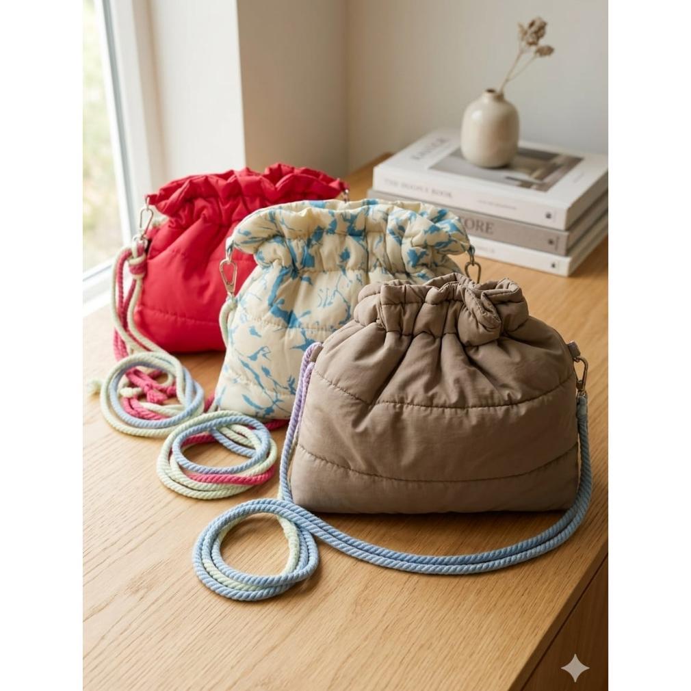 TERBARU puffy bag // Tas selempang mini wanita terbaru