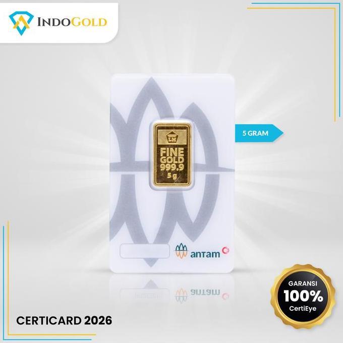 Logam Mulia Emas Antam 5 gr Sertifikat Press