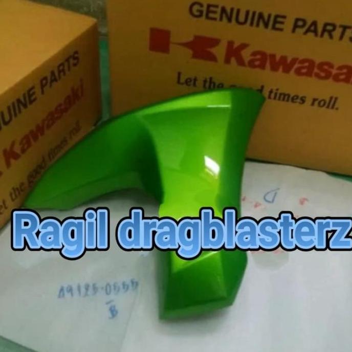 shroud sayap samping er6 er6n hijau kanan original Kawasaki