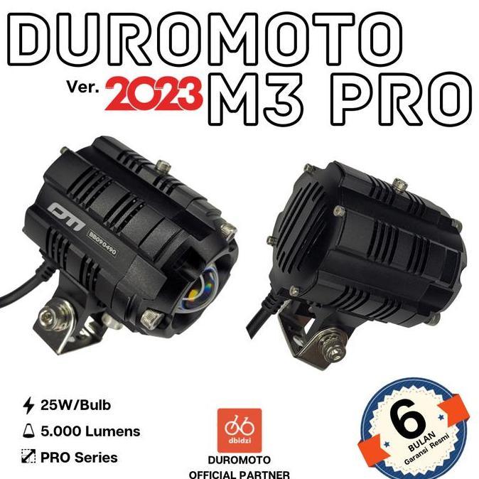 DUROMOTO M3 Pro Lampu Led Proyektor Motor Mobil Laser Projector