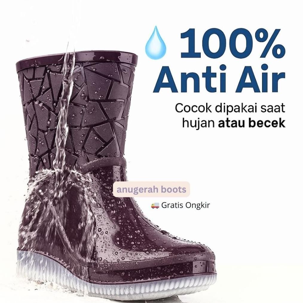 TERBARU SEPATU BOOTS WANITA | SEPATU KARET | SEPATU BOOT PENDEK | SEPATU BOT WANITA ANTI AIR