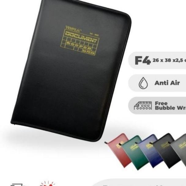 Topla Dokumen Keeper Folio Isi 60 File /  Map Ijazah Clear Holder