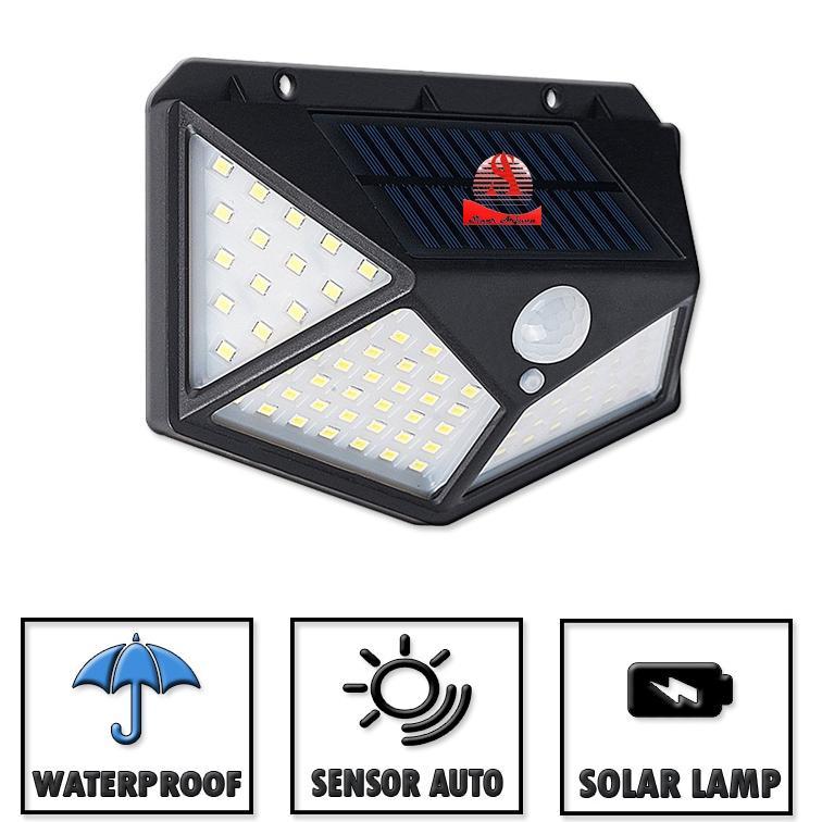 Lampu Solar Cell 100 Led / Lampu Taman Qutdoor 100 Led / Lampu Solar Sensor