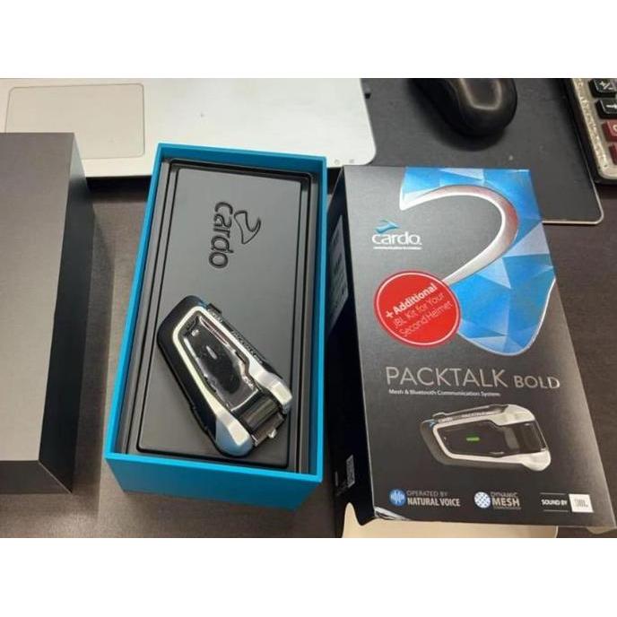 Promo Intercom Helm Motor Cardo Packtalk Bold Fullset Audio Kit Jb L Speaker 40Mm Packing Loose Cod