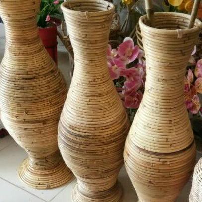 Ready Vas Rotan Gucci Tinggi 70 Cm/Pot Rotan Gucci/Pot Rotan 70 Cm
