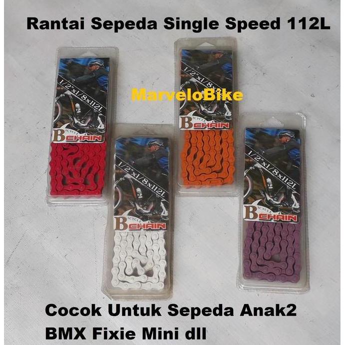 Rantai Sepeda Fixie Bmx Warna Single Speed