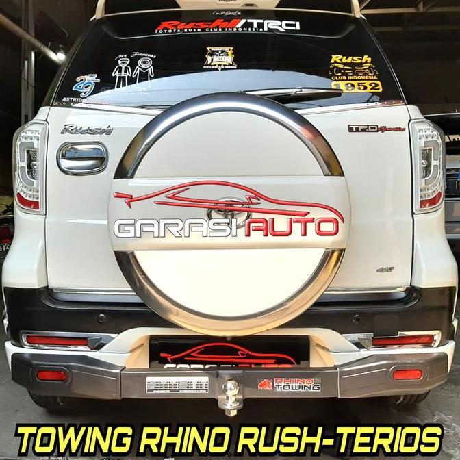 Towing Bar Mobil Rush Terios Rhino Bumper Guard Tanduk Belakang Besi