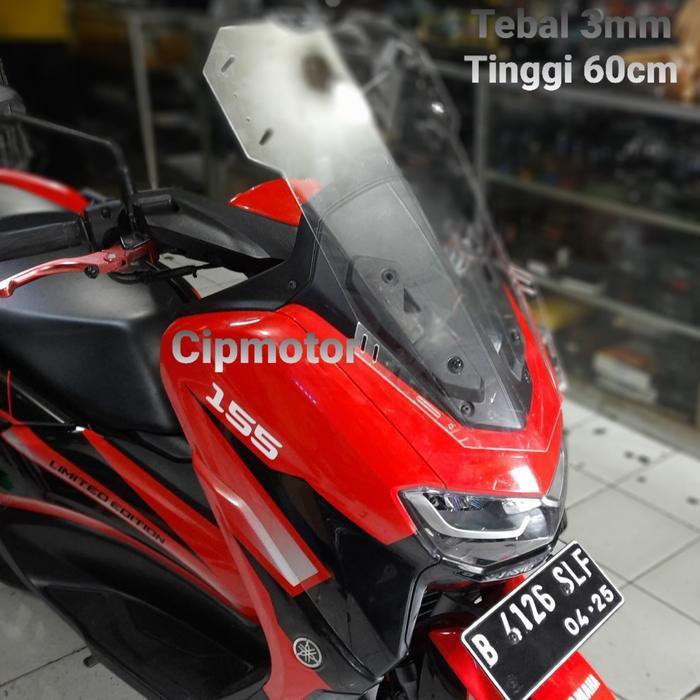 Visor Windshield New Nmax New 2020 Custom Tinggi 60Cm Clear Rayben Original Dan Terpercaya