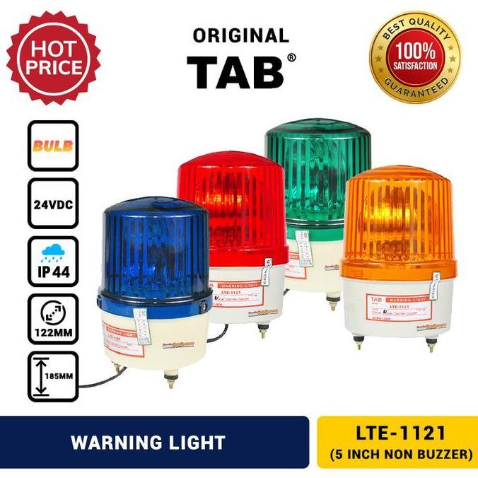 Lampu Darurat Bohlam 5 " Rotary Warning Light 24V DC TAB ORI